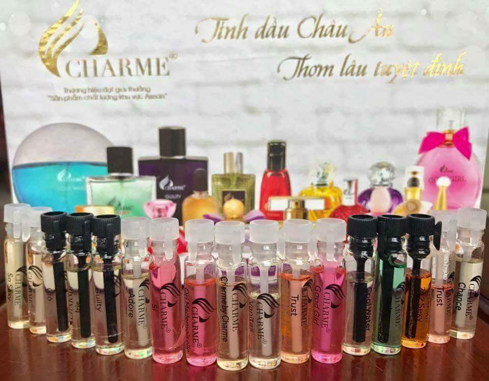 Các loại mùi nước hoa Charme